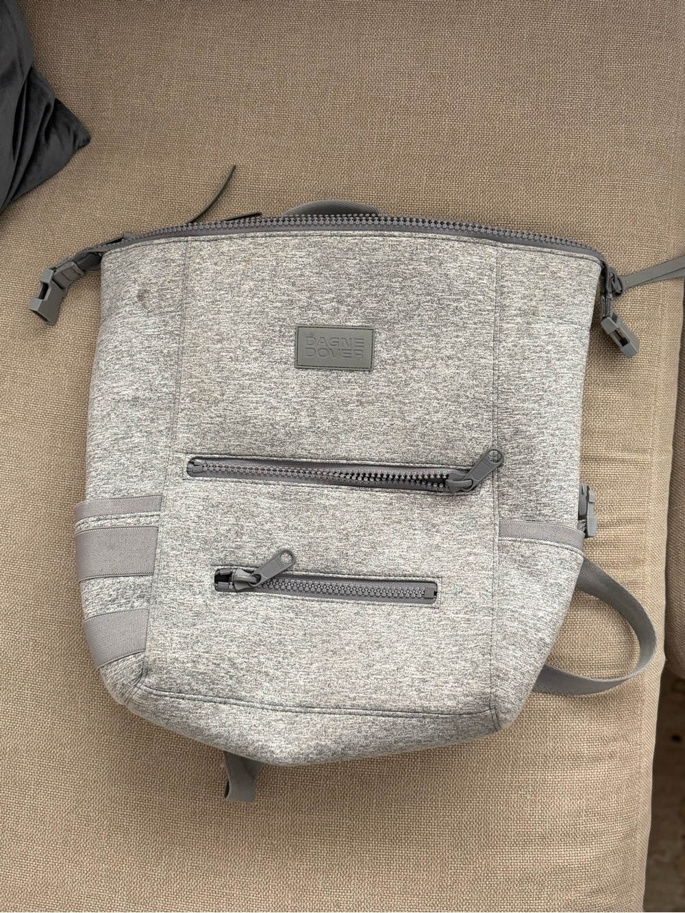 Dagne Dover Light Heather Gray Medium Diaper Bag